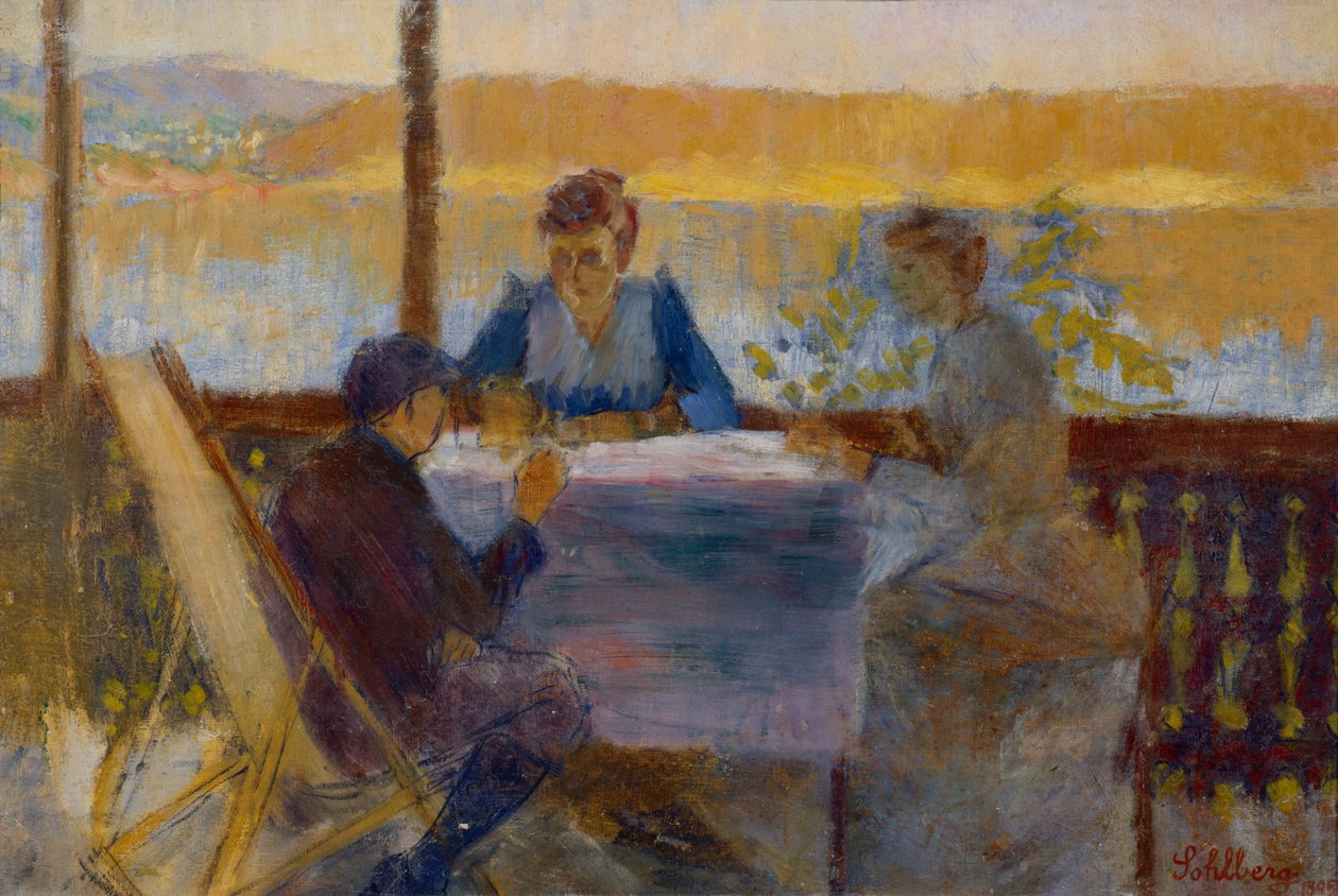 Fra Verandaen, Langøen af Harald Oscar Sohlberg