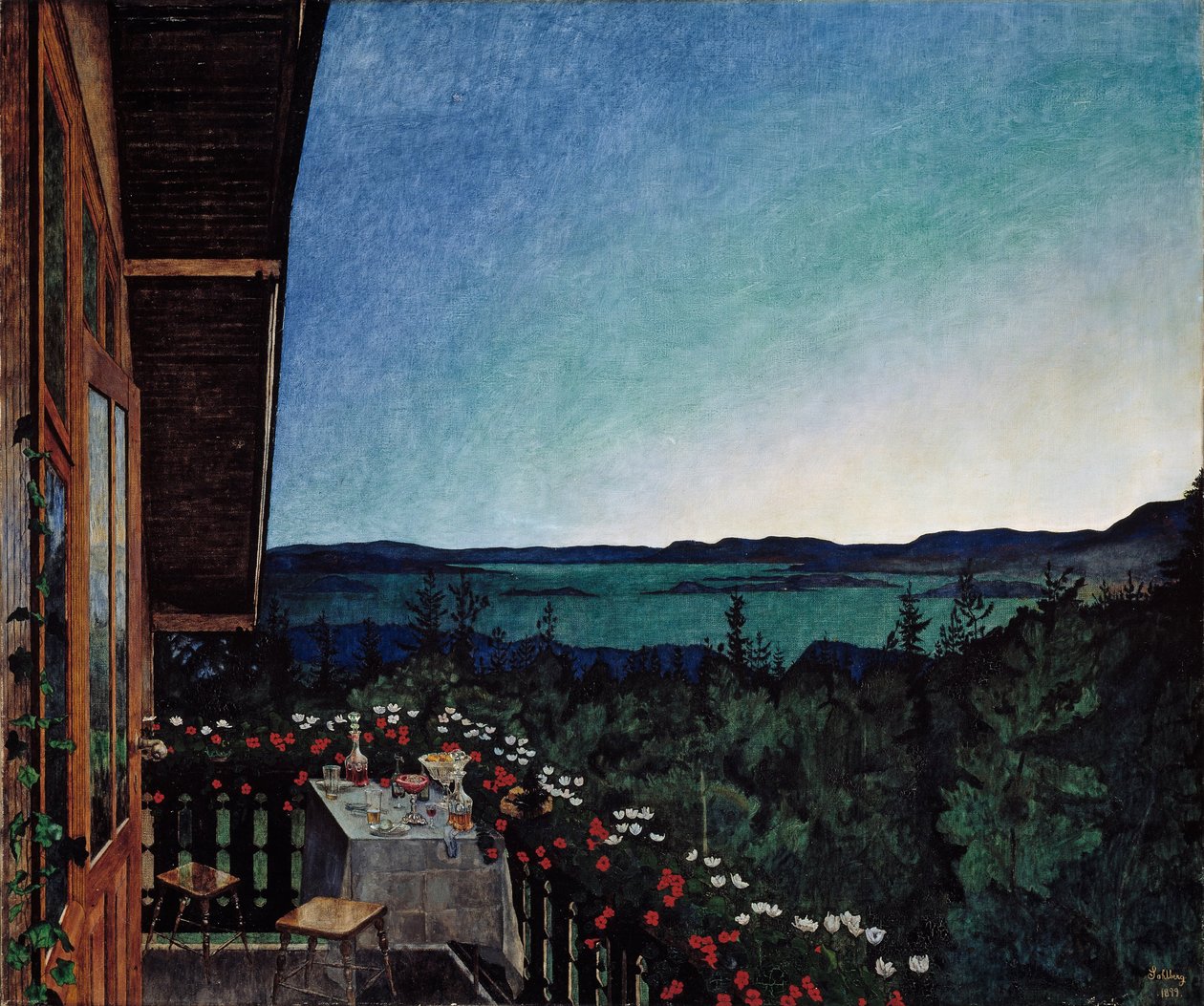 Sommernat af Harald Oscar Sohlberg