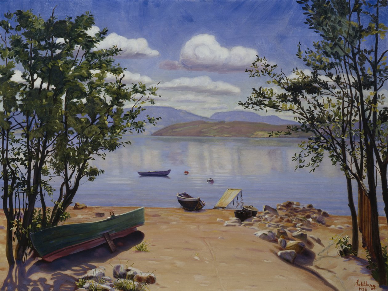 Udsigt over Mjøsa af Harald Oscar Sohlberg