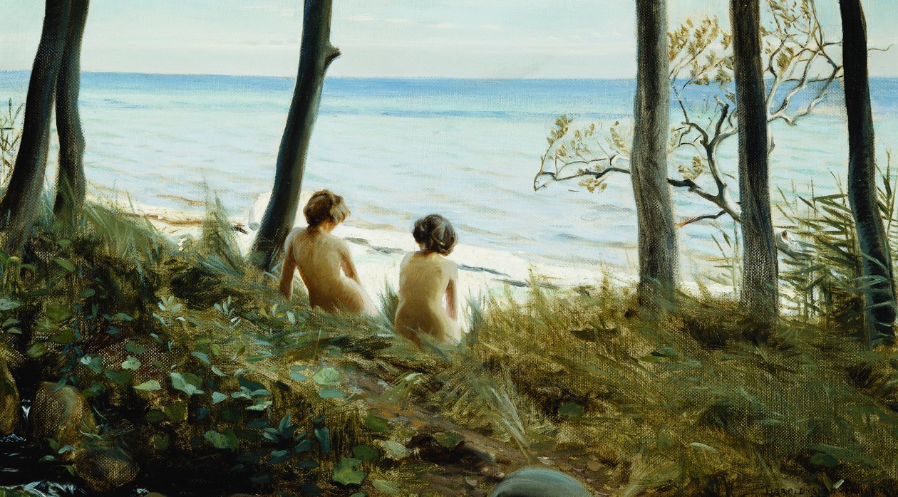 På stranden af Harald Slott Moller