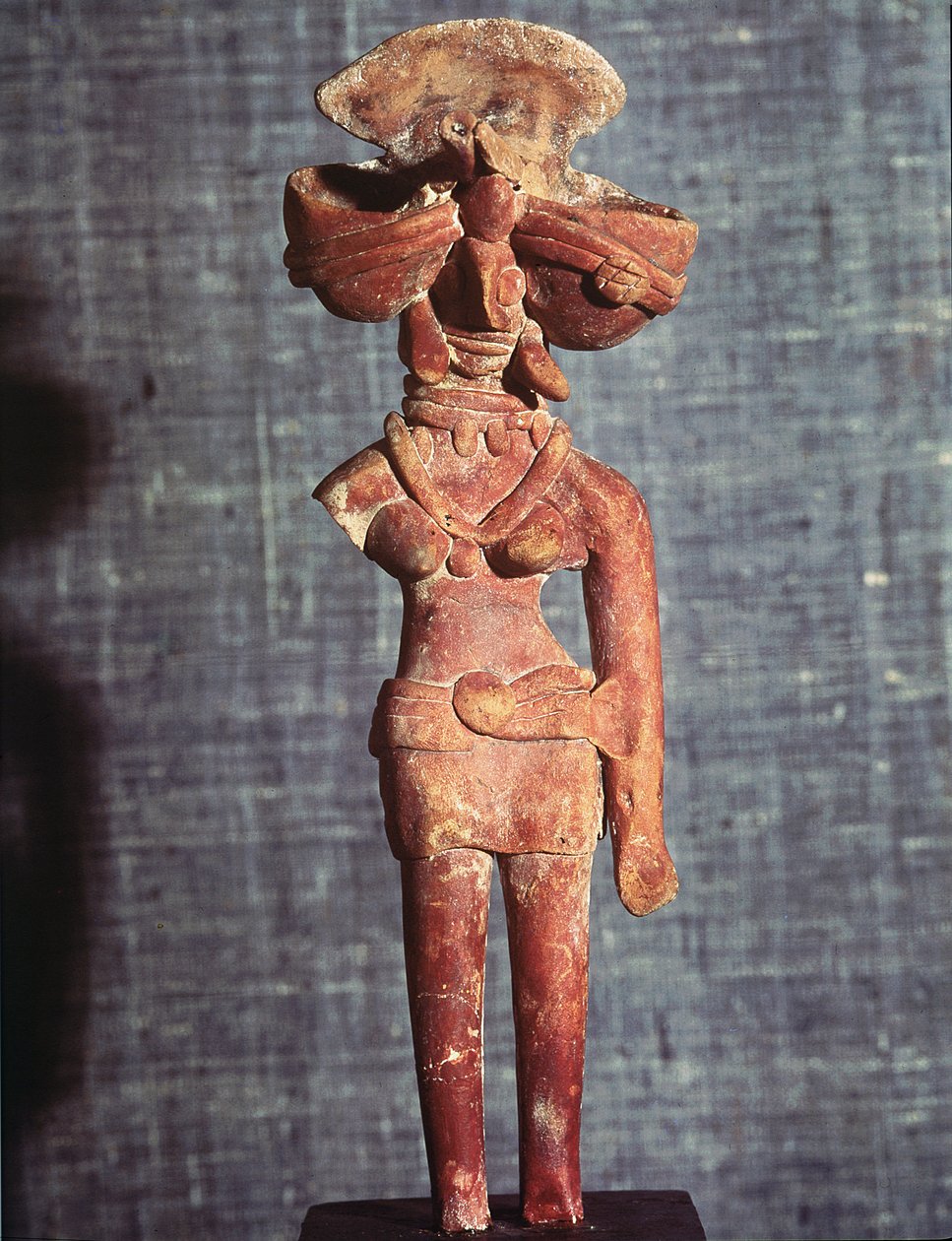 Figur af en modergudinde, fra Mohenjo-Daro, Indusdalen, Pakistan, 3000-1500 f.Kr. af Harappan