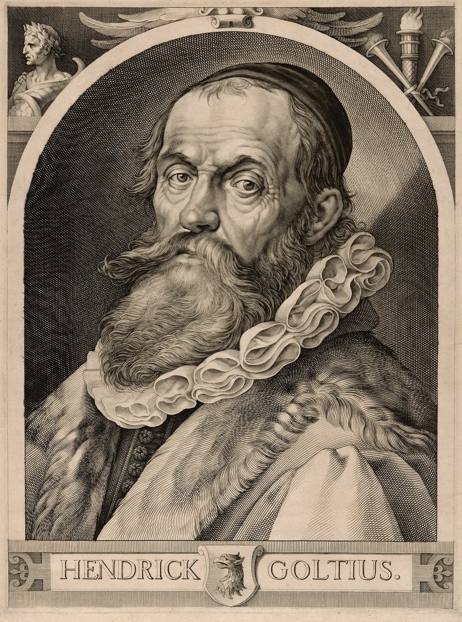 Portræt af Hendrick Goltzius af Harmen Jansz. Muller
