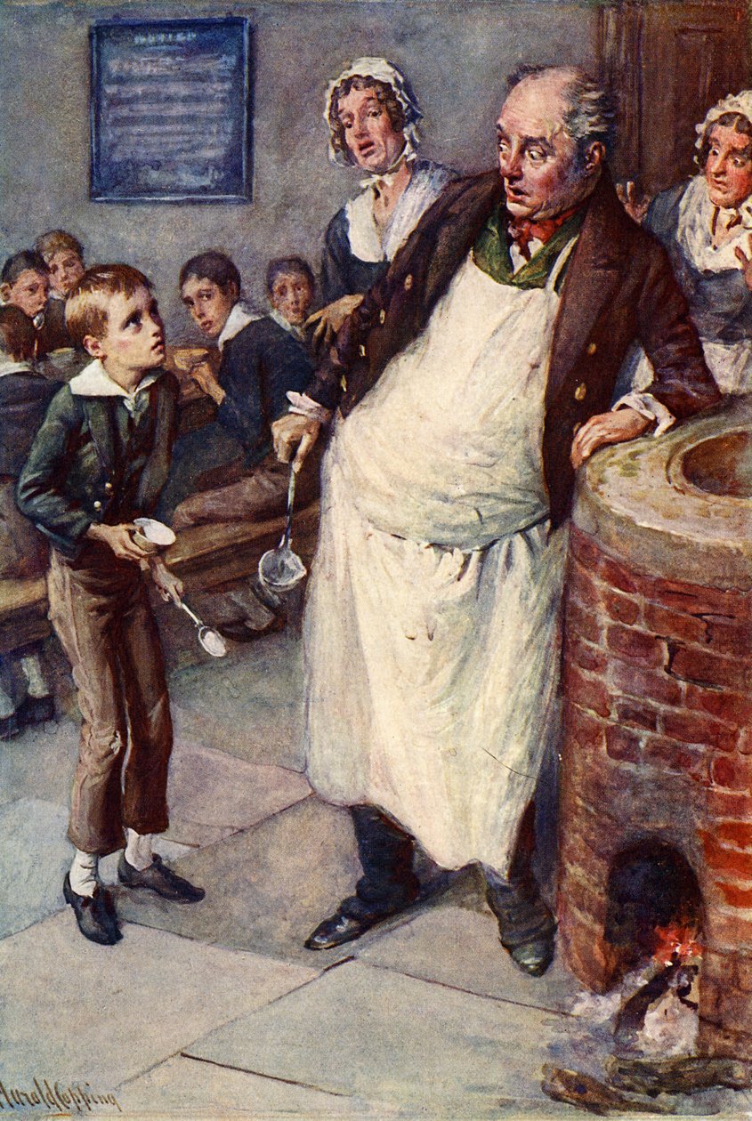 Charles Dickens - Oliver Twist af Harold Copping