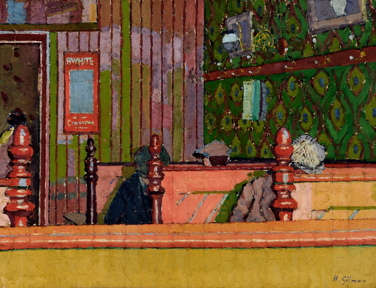 Spisehus, ca. 1914 af Harold Gilman