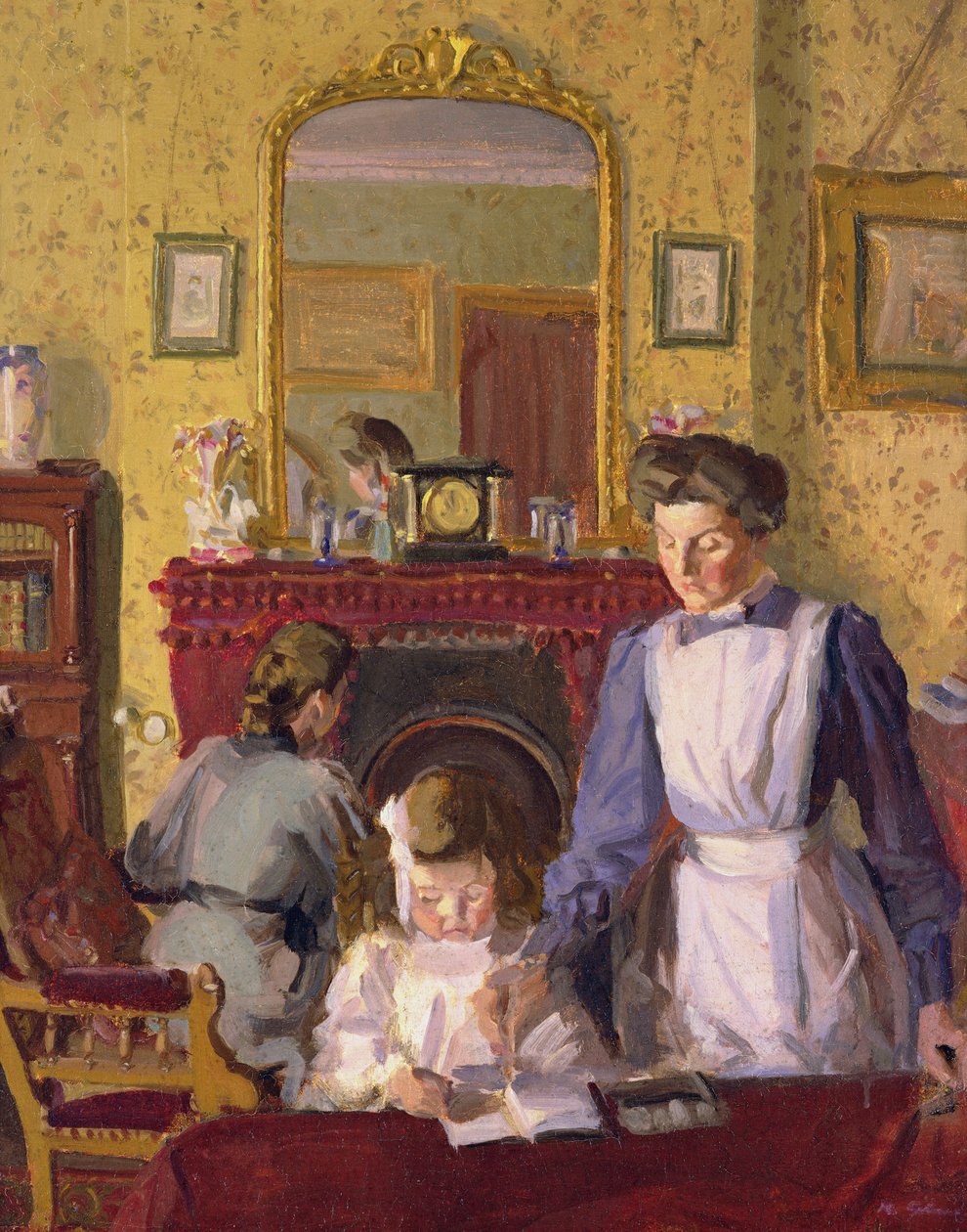 I børnehaven, Snargate præstegård af Harold Gilman