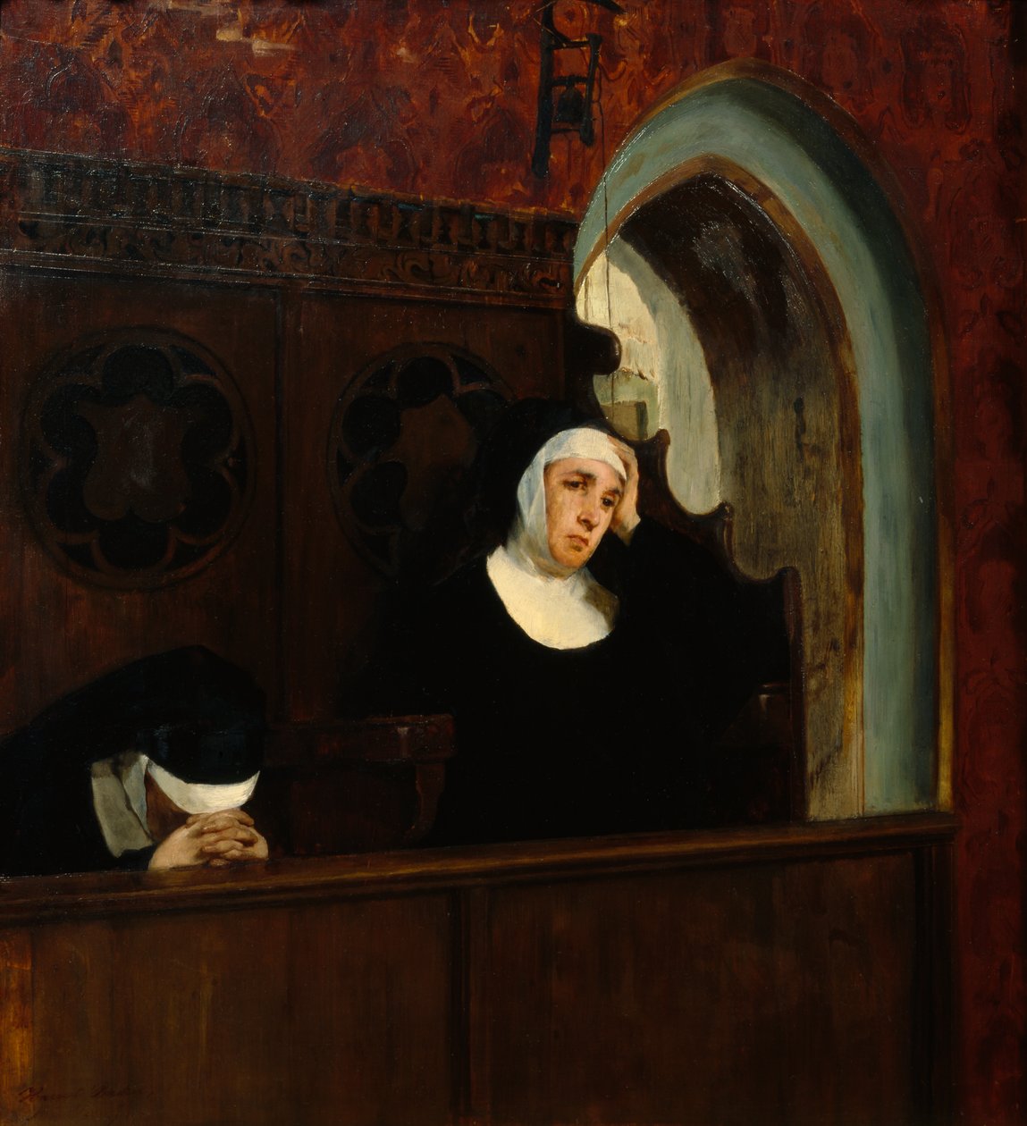 I Klosterkirken af Harriet Backer