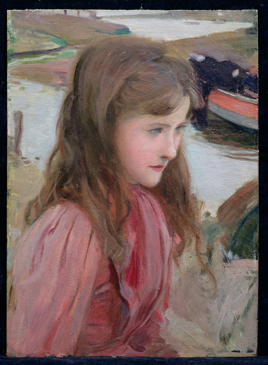 Studie af en ung pige, 1898 af Harrington Mann