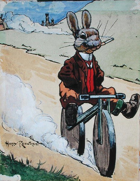 Free Wheeling (kropsfarve på papir) af Harry Rountree