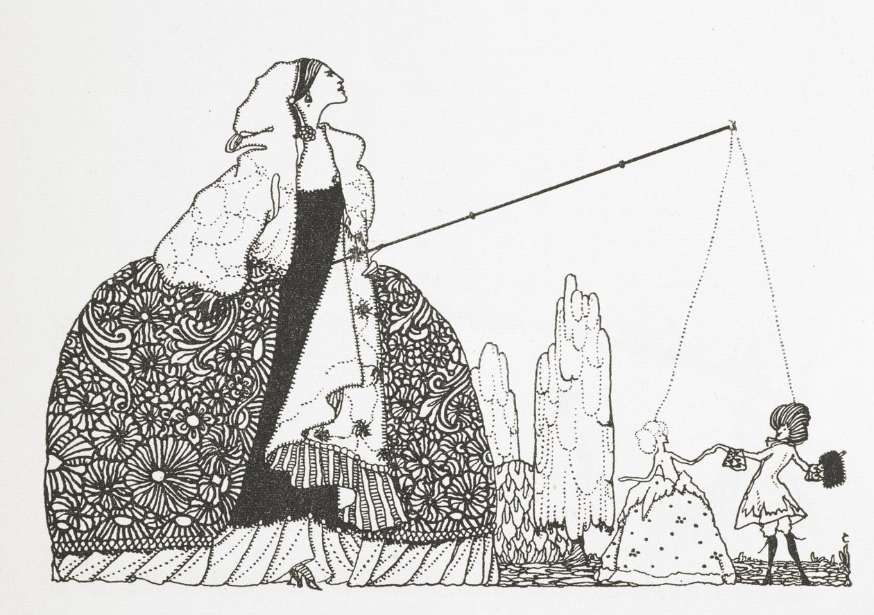 En kvinde som dukkefører. af Harry Clarke
