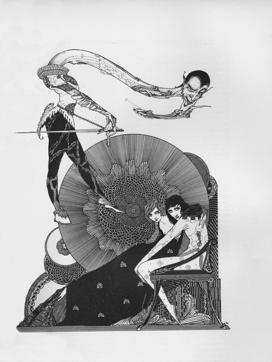 Halvtitel af Goethes Faust, 1925 af Harry Clarke