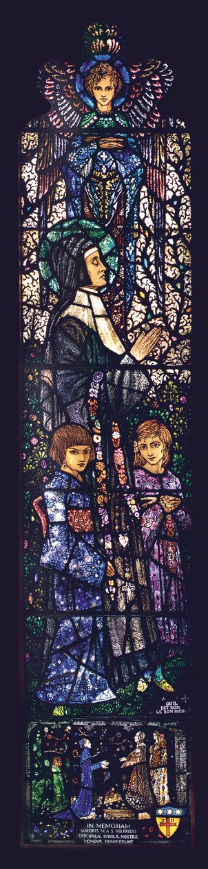 Den velsignede Julie med to børn, 1927 af Harry Clarke