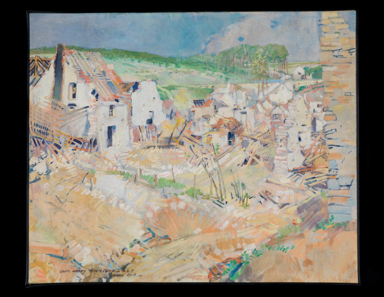 Vaux, ca. 1918 (olie) af Harry Everett Townsend