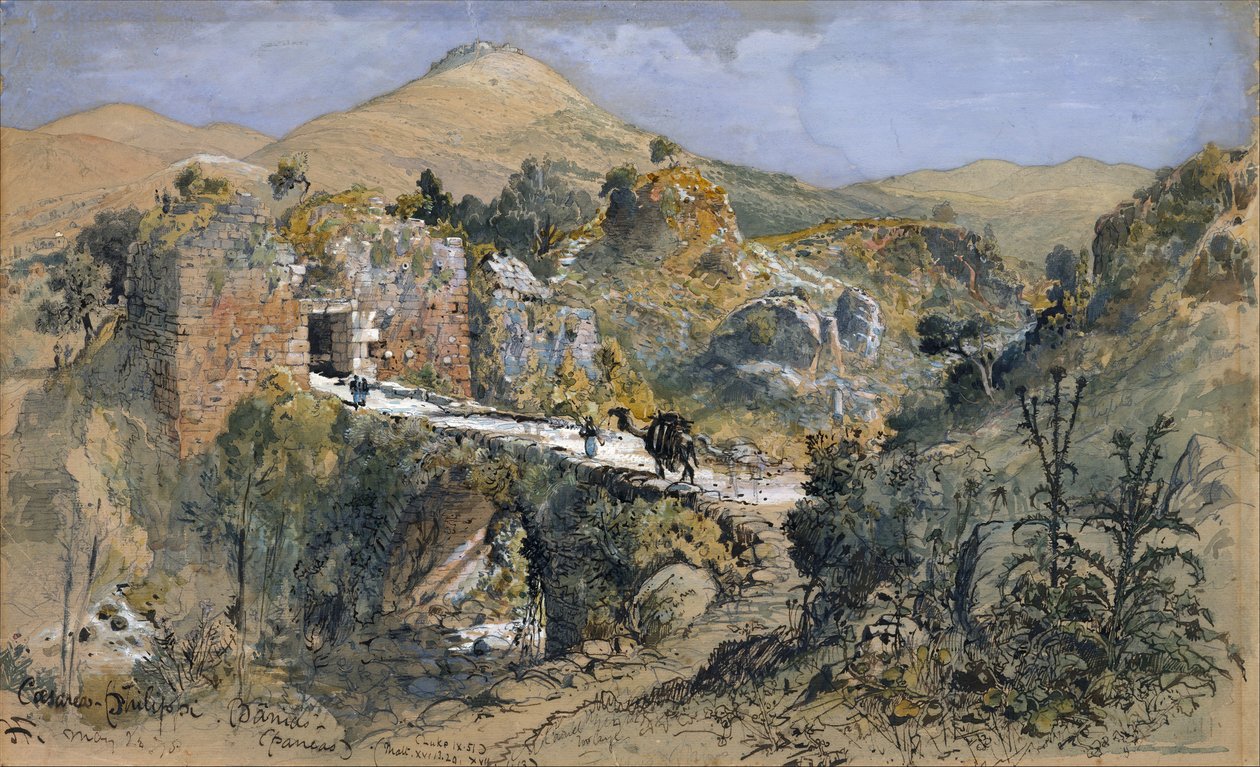Caesarea Philippi Banias. af Harry Fenn