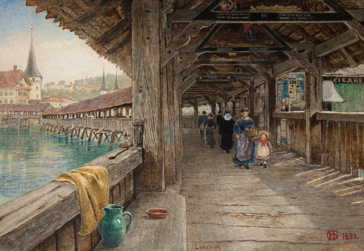 Kapellets bro, Luzern af Harry Goodwin