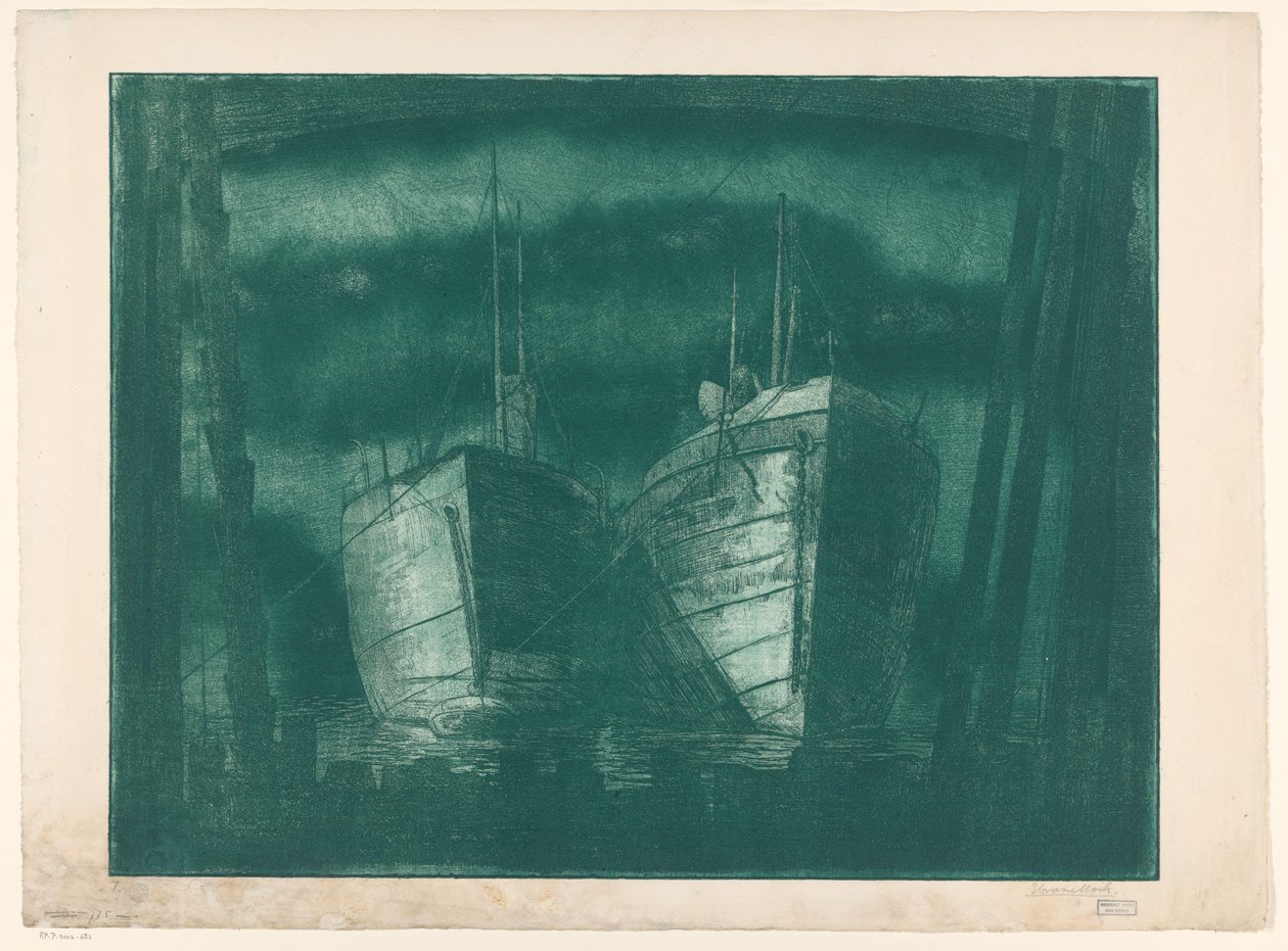 To gøen af Harry van Mook (signed by artist)