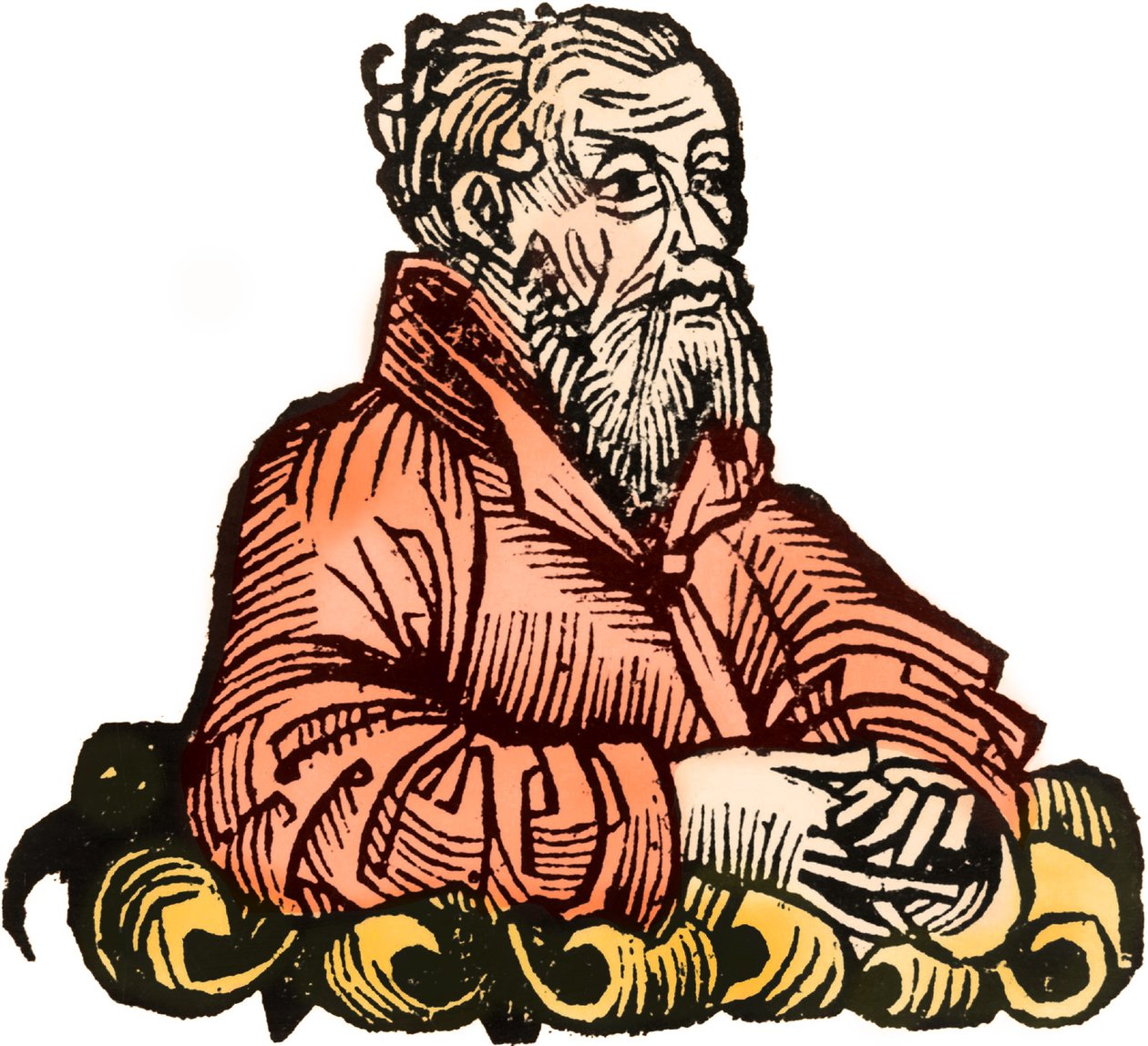 Portræt af Strabo, 1493 af Hartmann Schedel