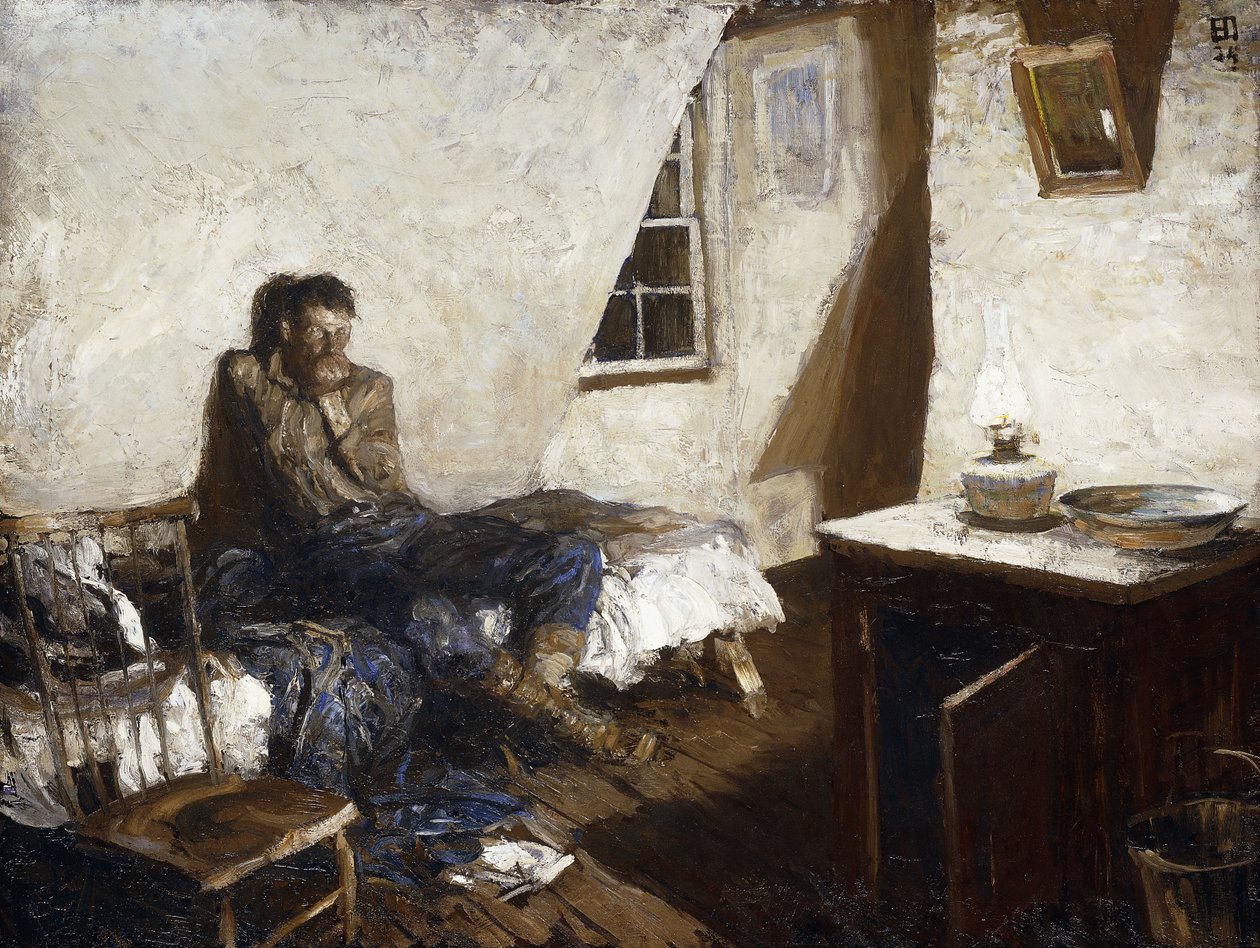 Den gamle minearbejder af Harvey T. Dunn