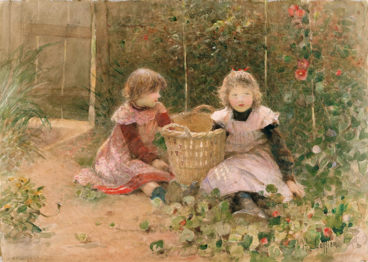 The Strawberry Patch (wc på papir) af Hector Caffieri