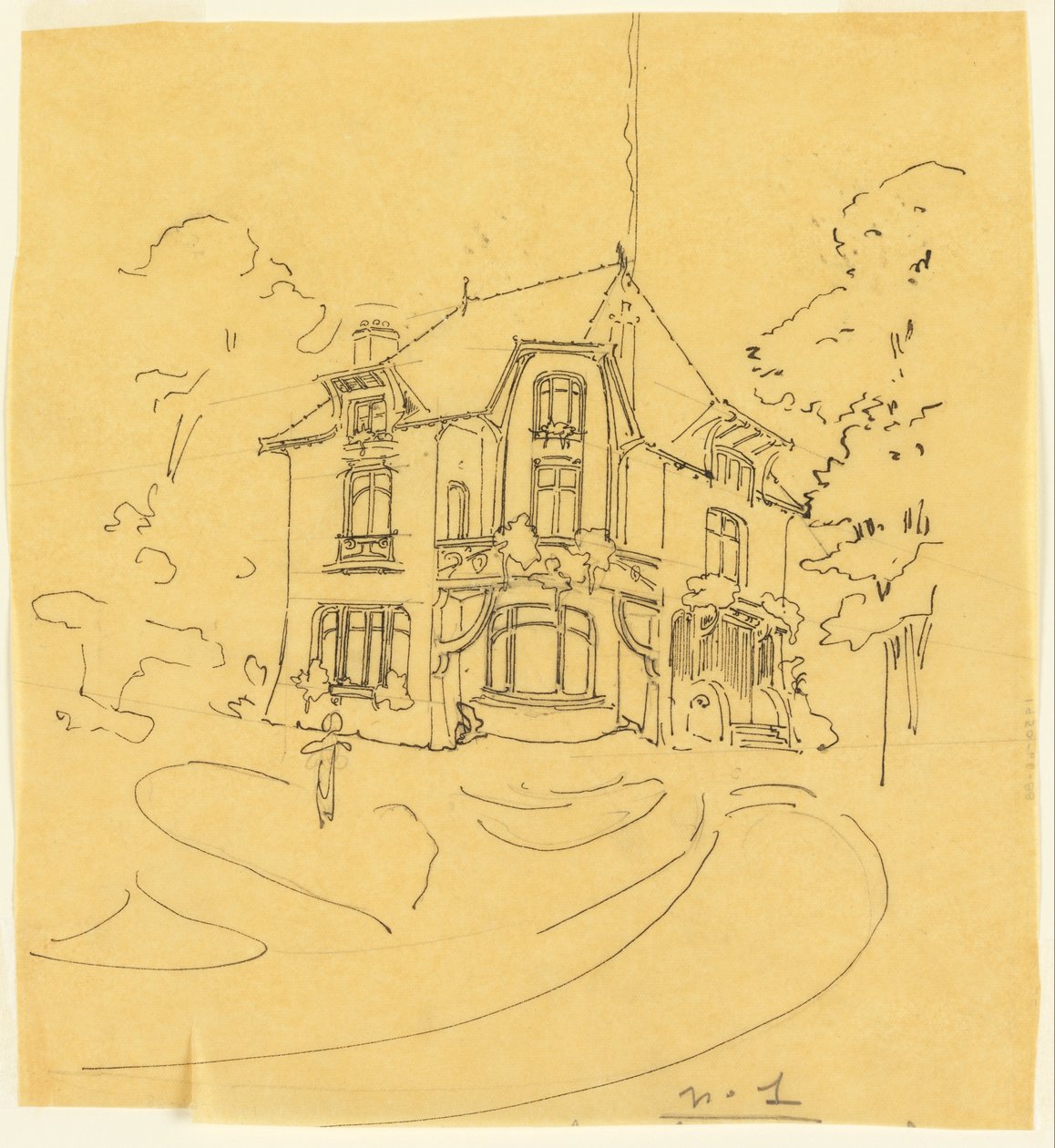 Design til en privat bolig af Hector Guimard