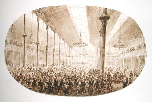 En banket, ca. 1865 af Hector Horeau