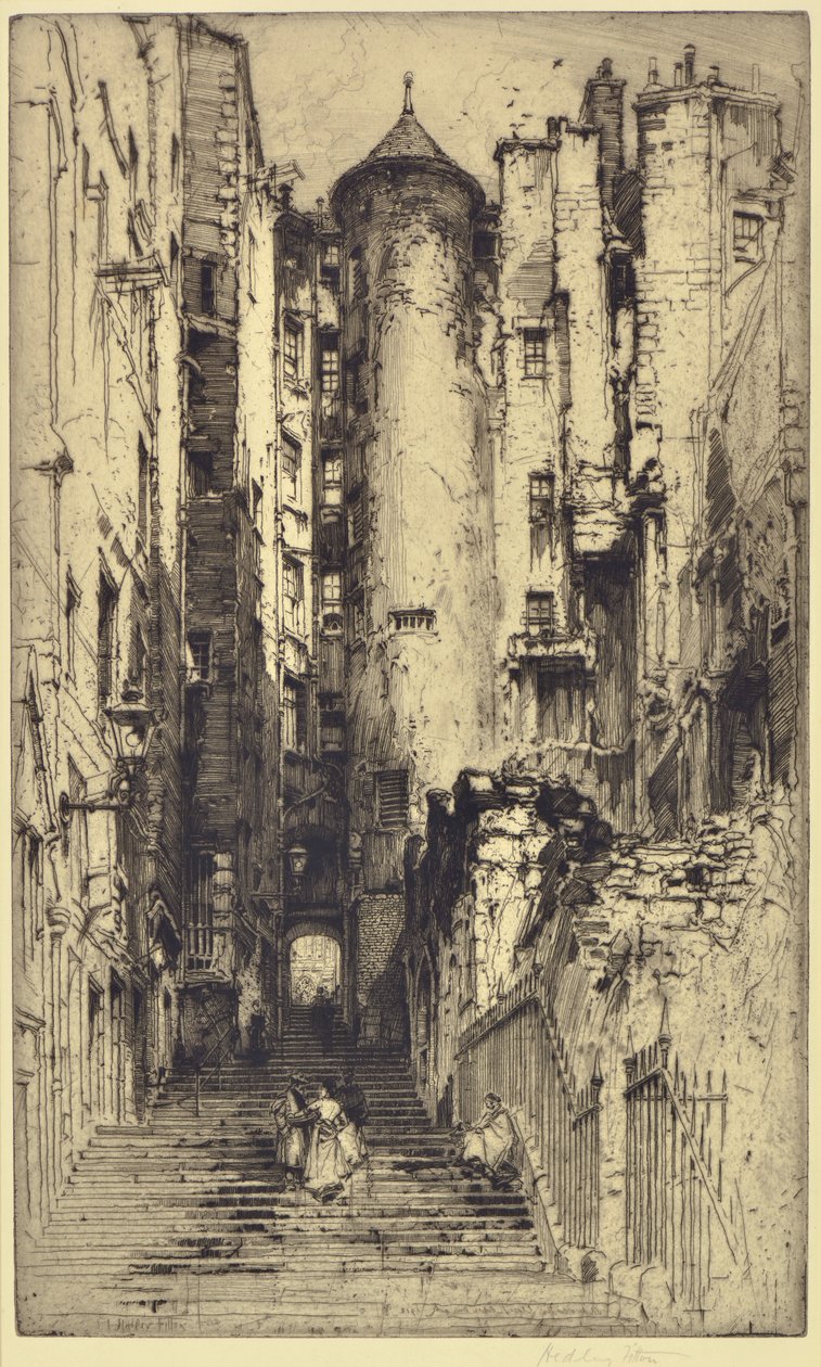Advocates Close, Edinburgh af Hedley Fitton
