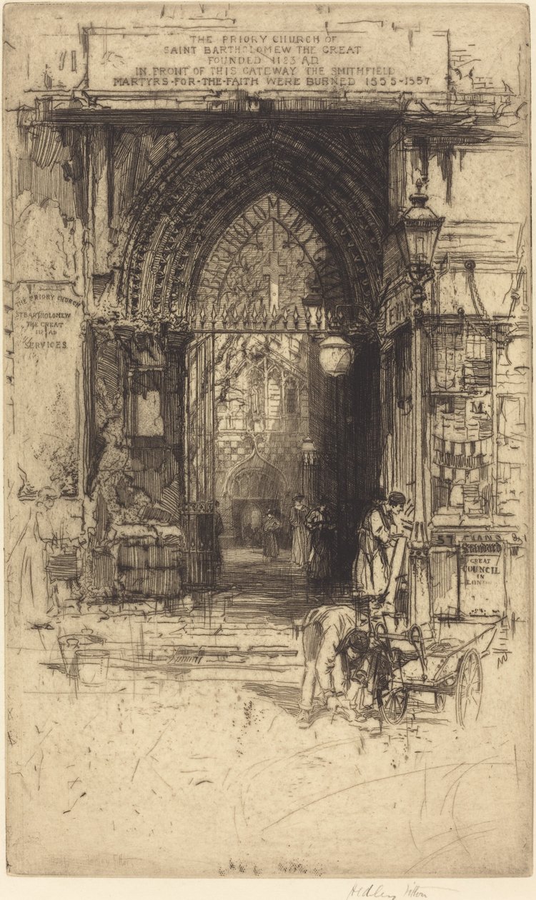 Saint Bartholomew den Store, Smithfield af Hedley Fitton