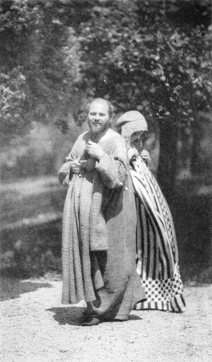 Gustav Klimt og Emilie Flöge af Heinrich Böhler
