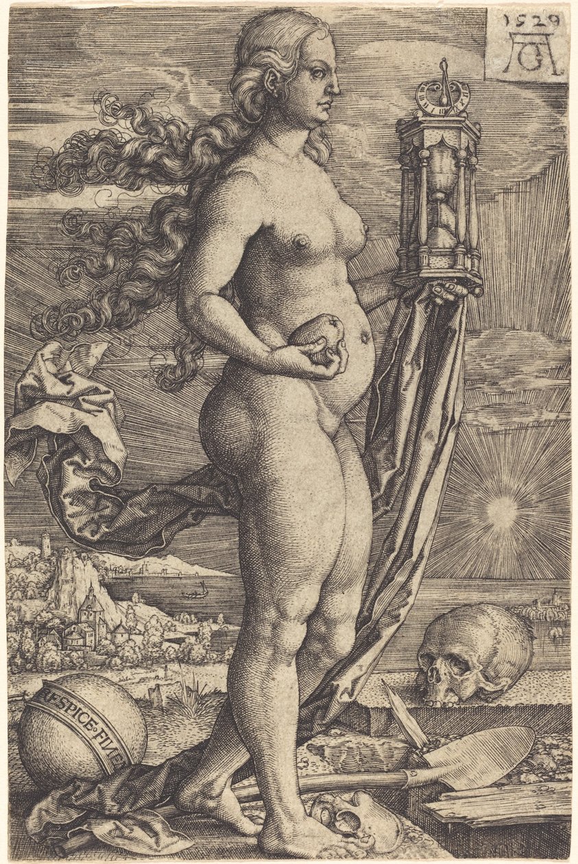 Minde om de døde, 1529. af Heinrich Aldegrever