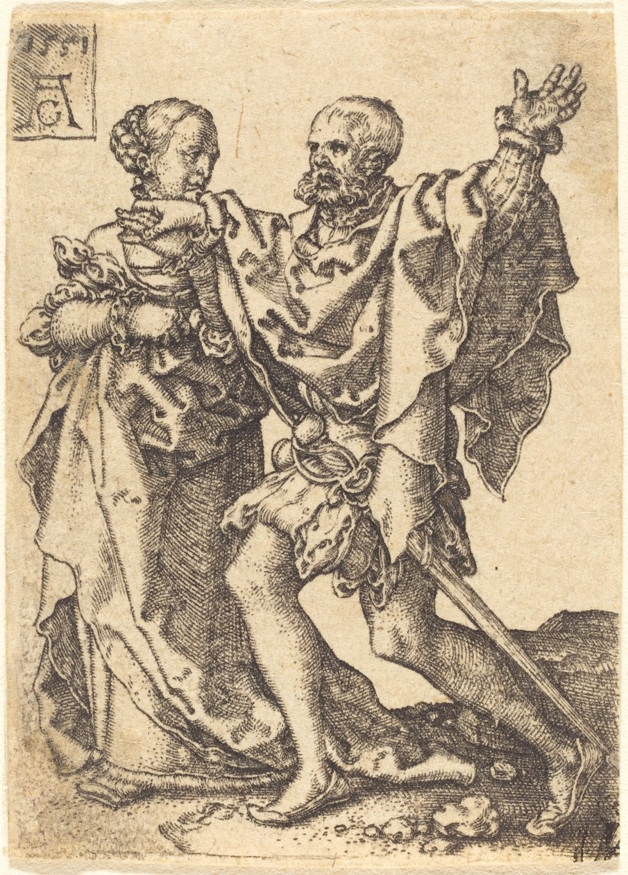Dansende par af Heinrich Aldegrever