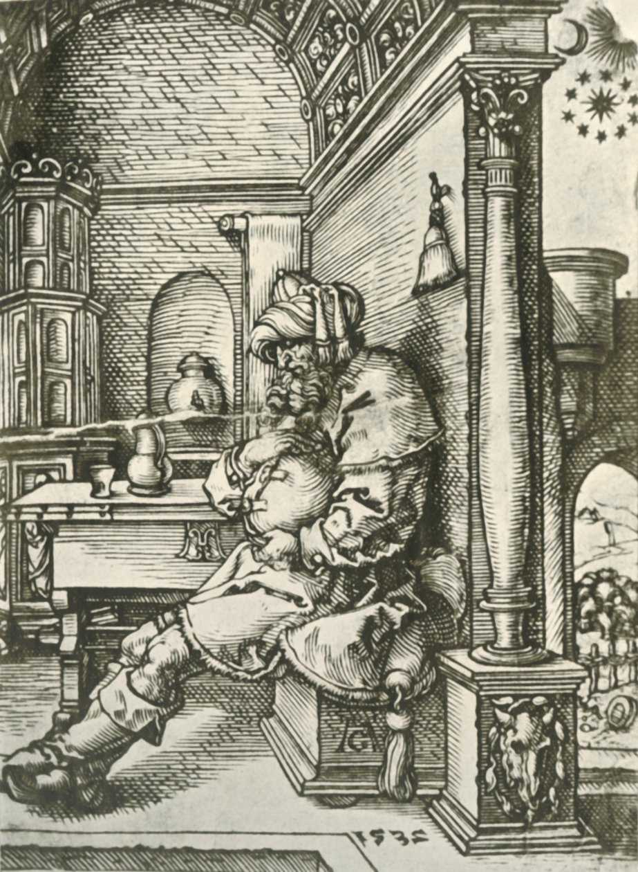 Jacob mediterer over Josephs drømme, 1532, 1908. af Heinrich Aldegrever