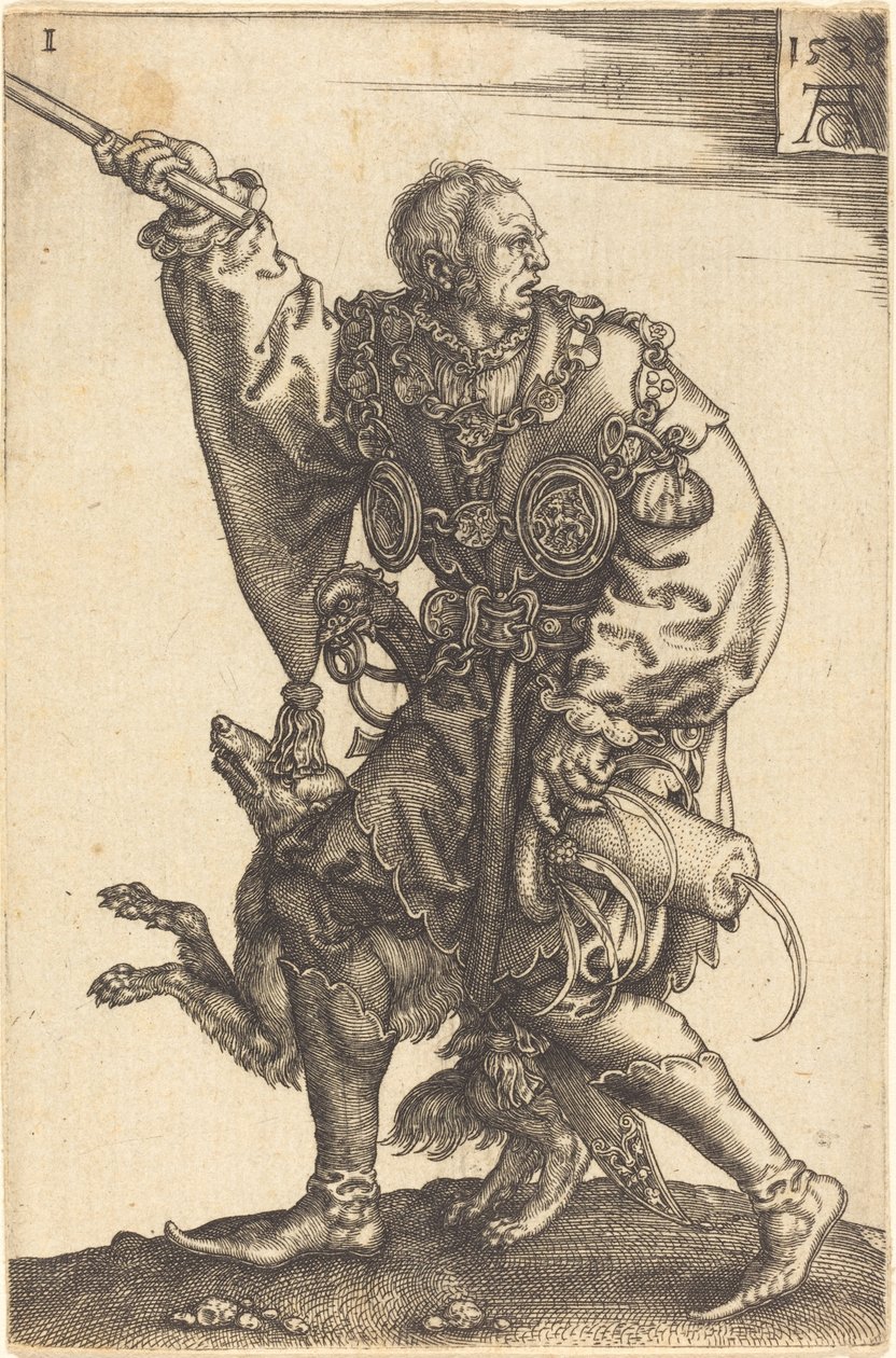 Store bryllupsdansere, 1538. af Heinrich Aldegrever