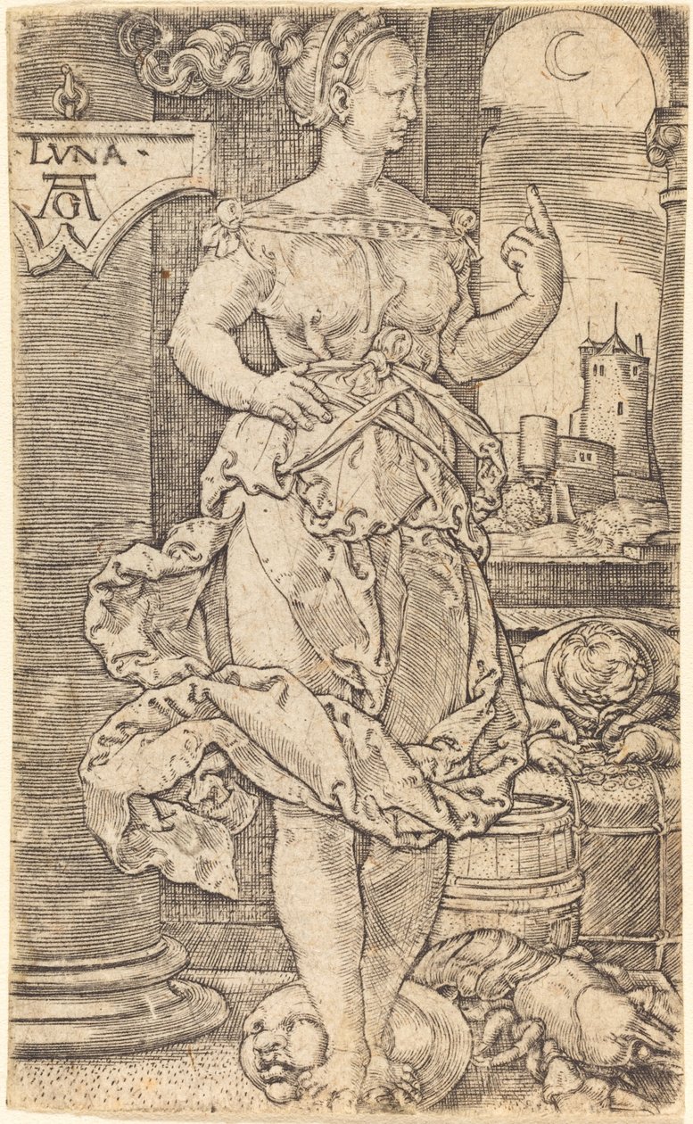 Luna. af Heinrich Aldegrever