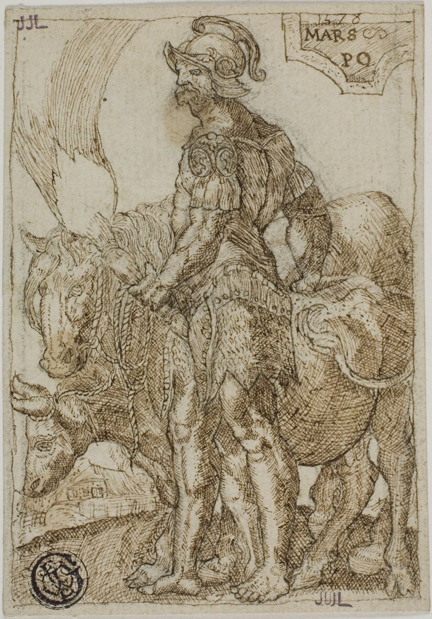 Mars, fra De syv planeter af Heinrich Aldegrever
