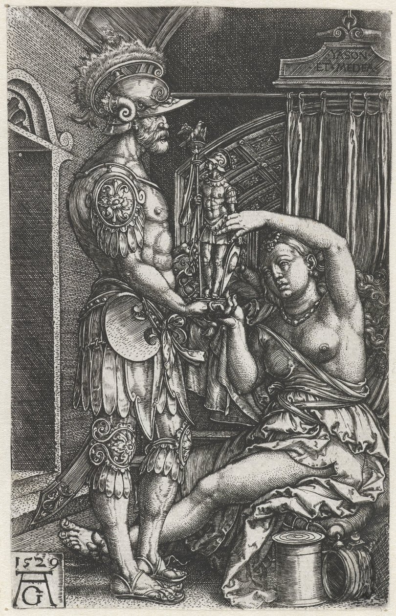 Medea giver et billede til Jason af Heinrich Aldegrever
