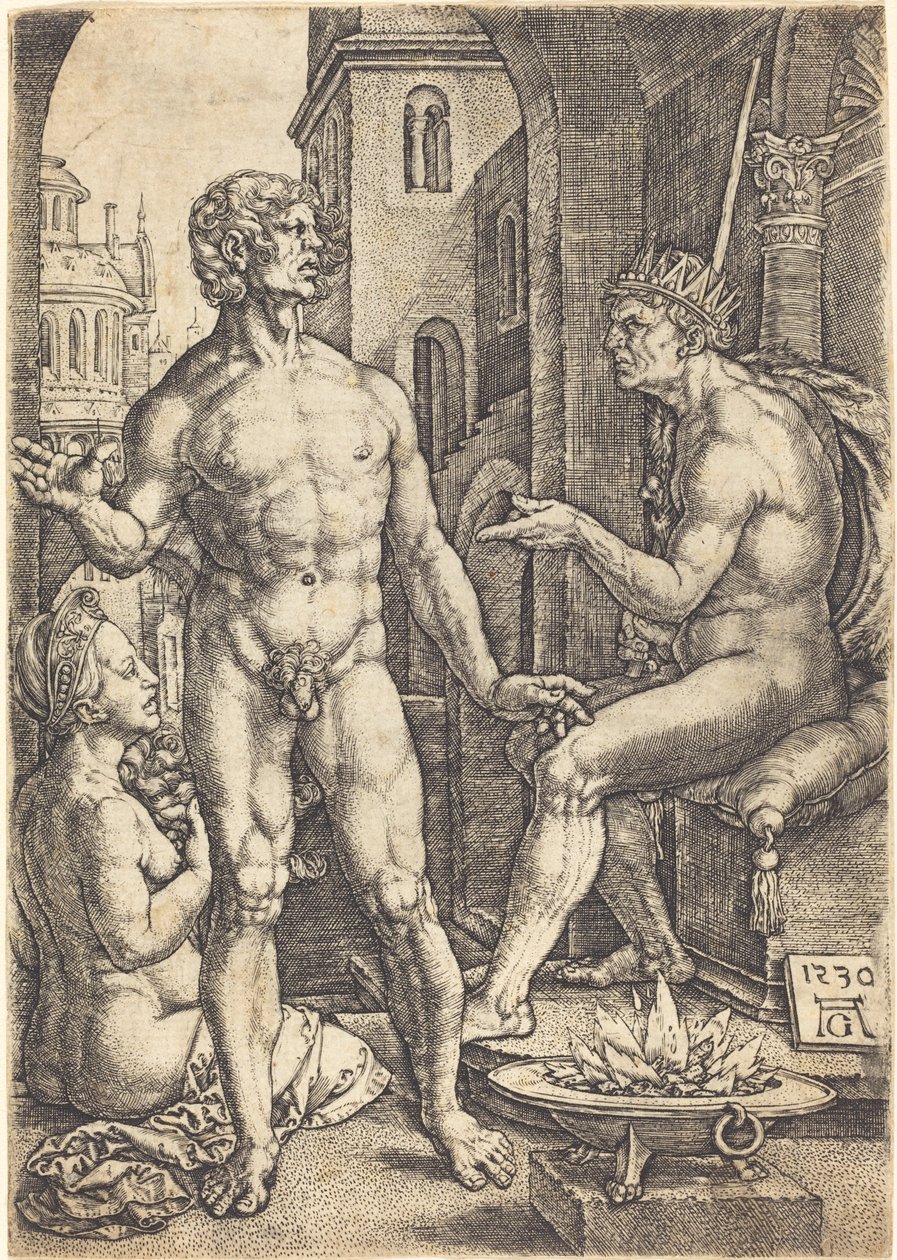 Mucius Scaevola af Heinrich Aldegrever