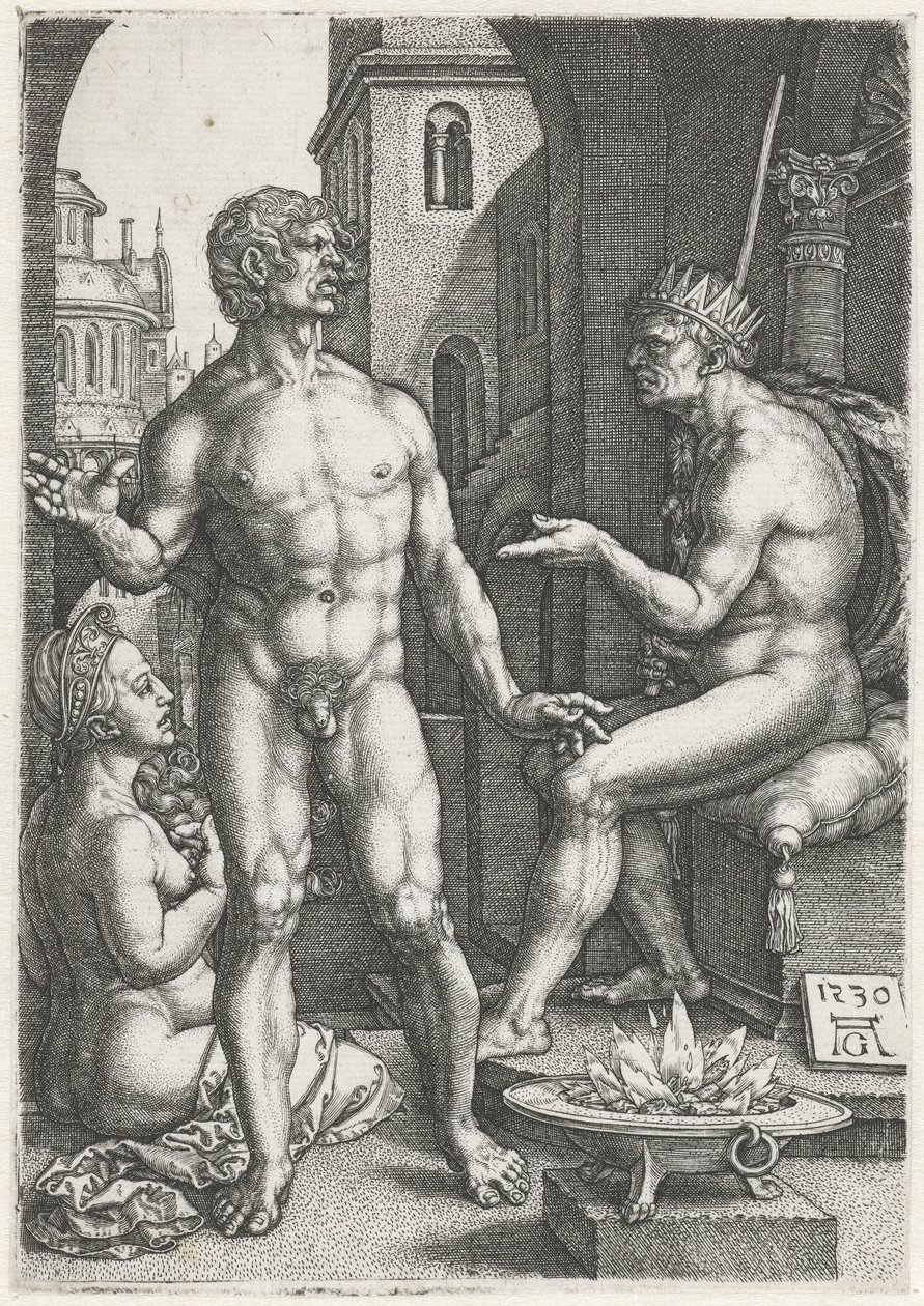 Mucius Scaevola af Heinrich Aldegrever