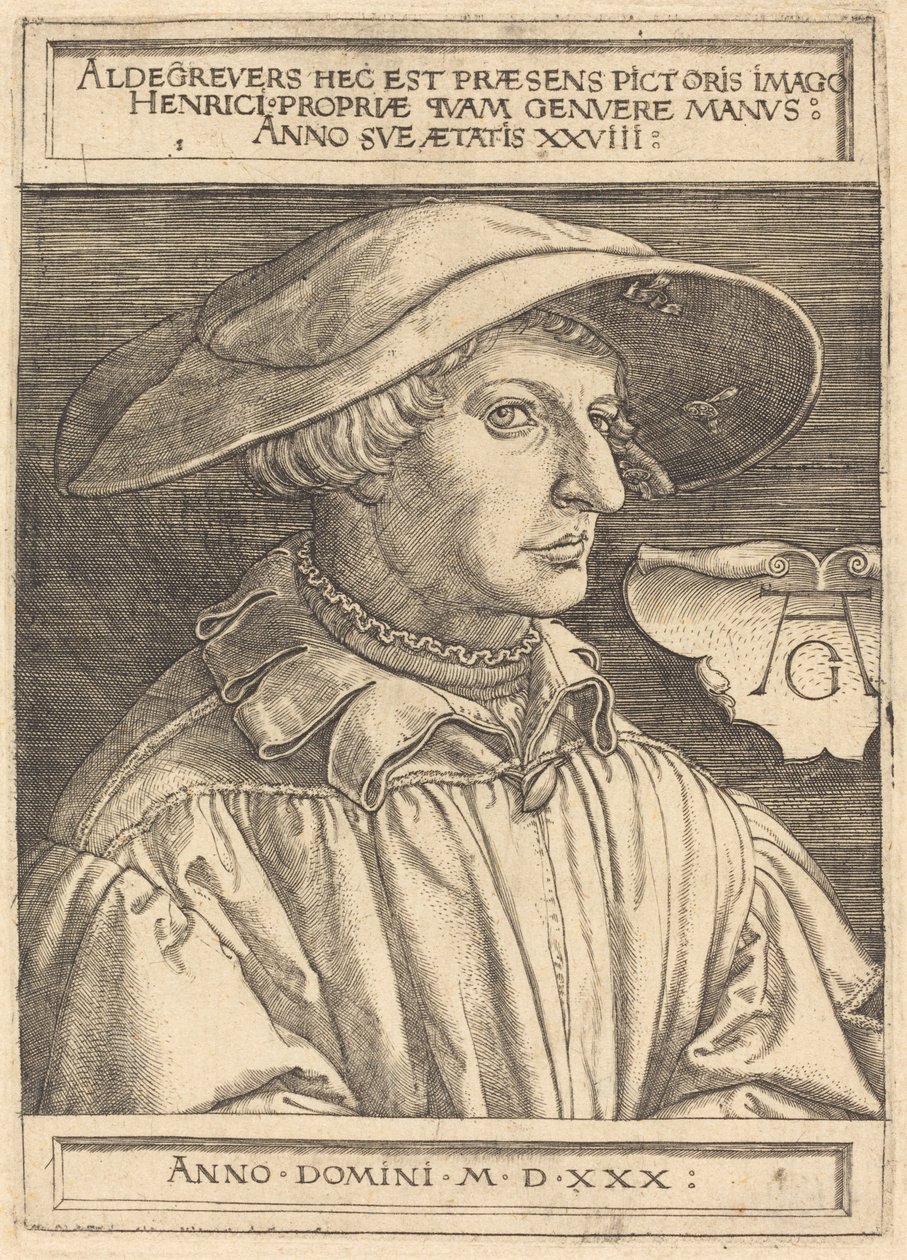 Selvportræt af Heinrich Aldegrever