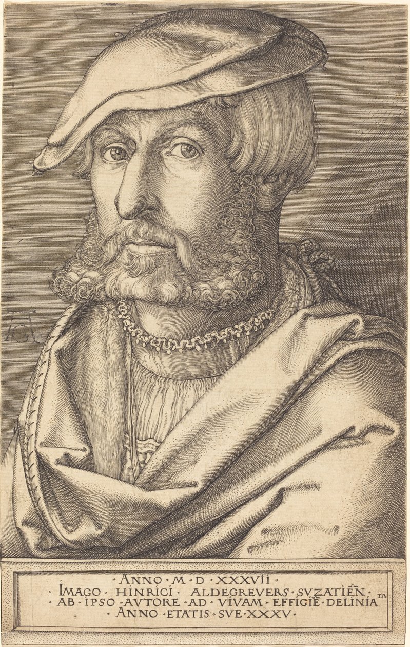 Selvportræt af Heinrich Aldegrever