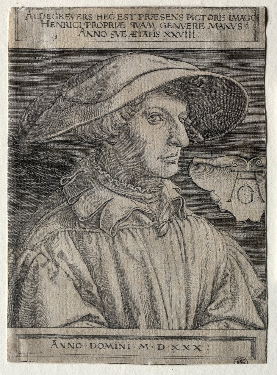 Selvportræt af Heinrich Aldegrever