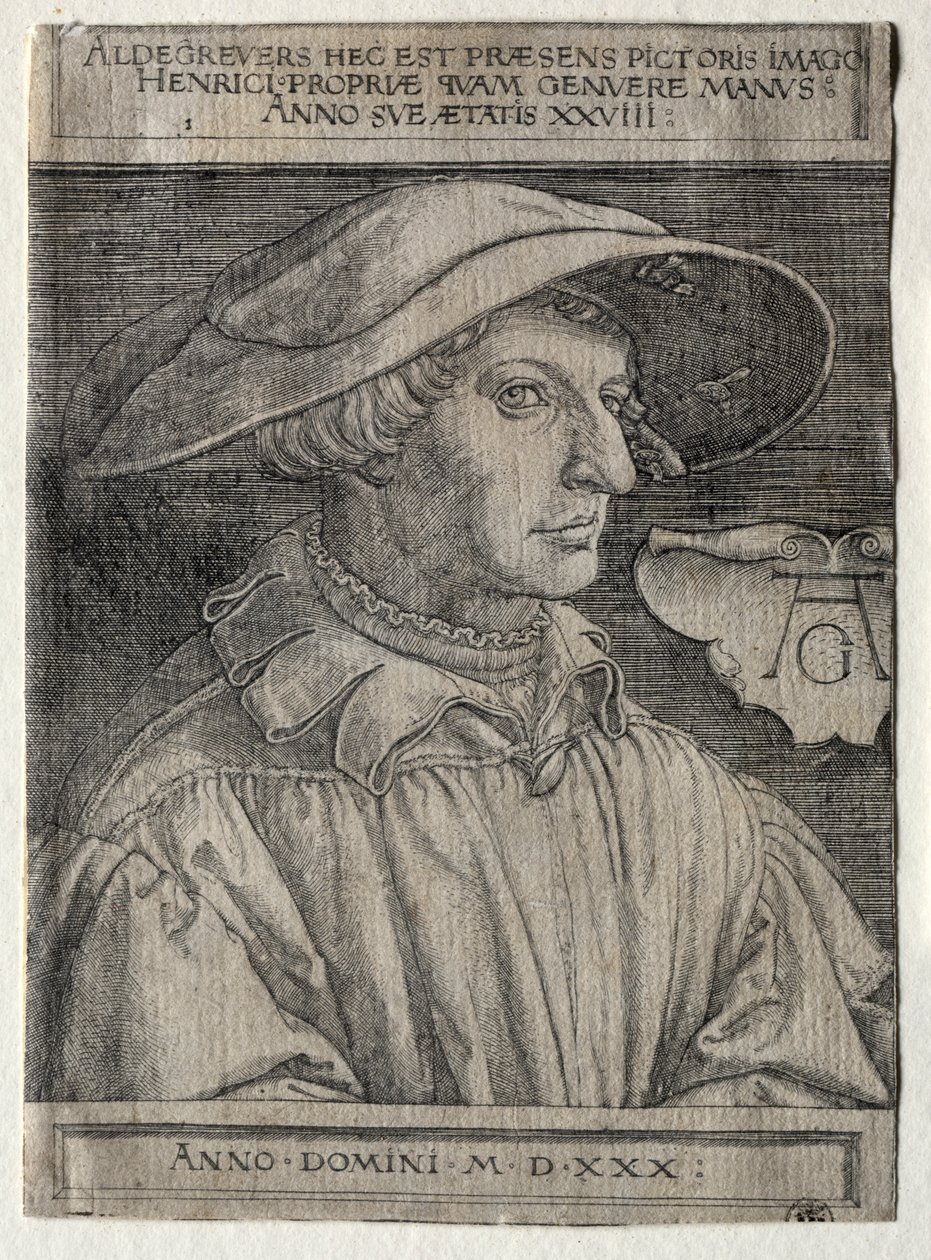 Selvportræt, 1530. af Heinrich Aldegrever