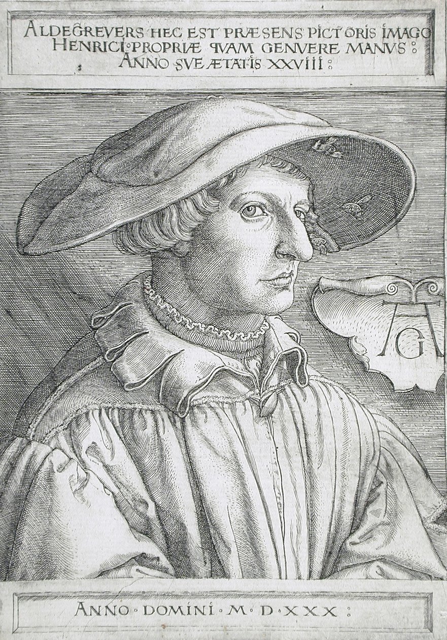 Selvportræt af Heinrich Aldegrever