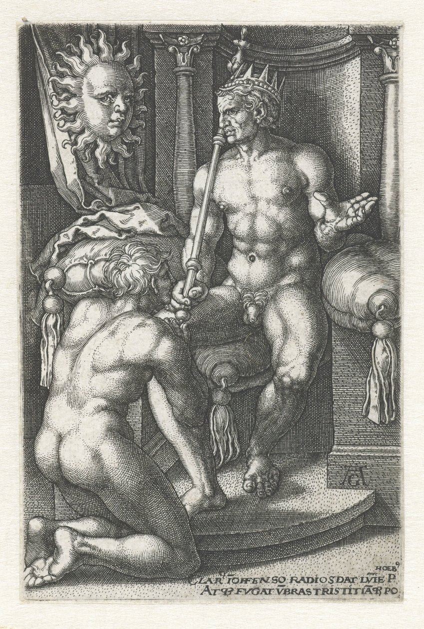 Sol Apollo De syv planeter (serietitel) af Heinrich Aldegrever