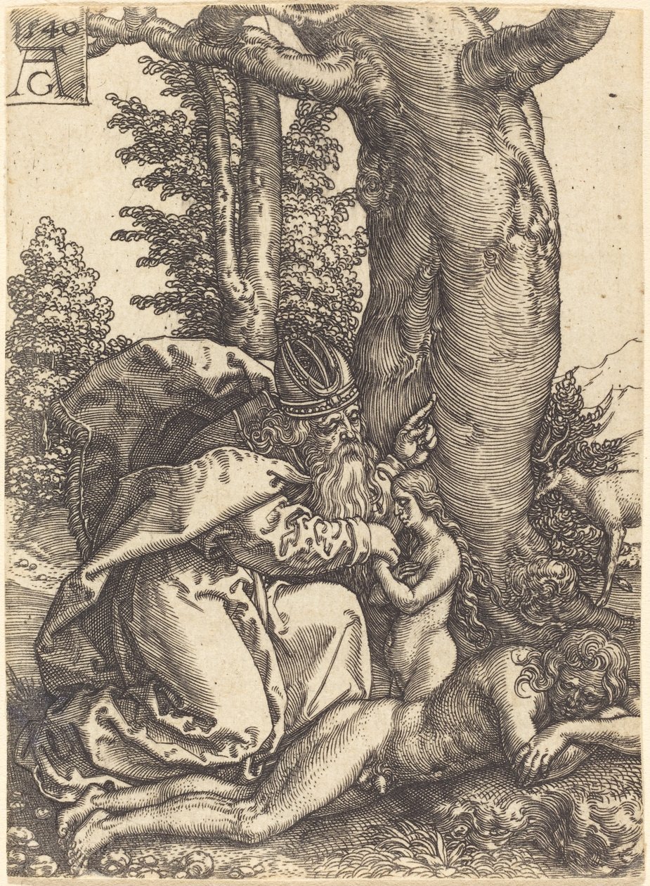 Evas skabelse, 1540. af Heinrich Aldegrever