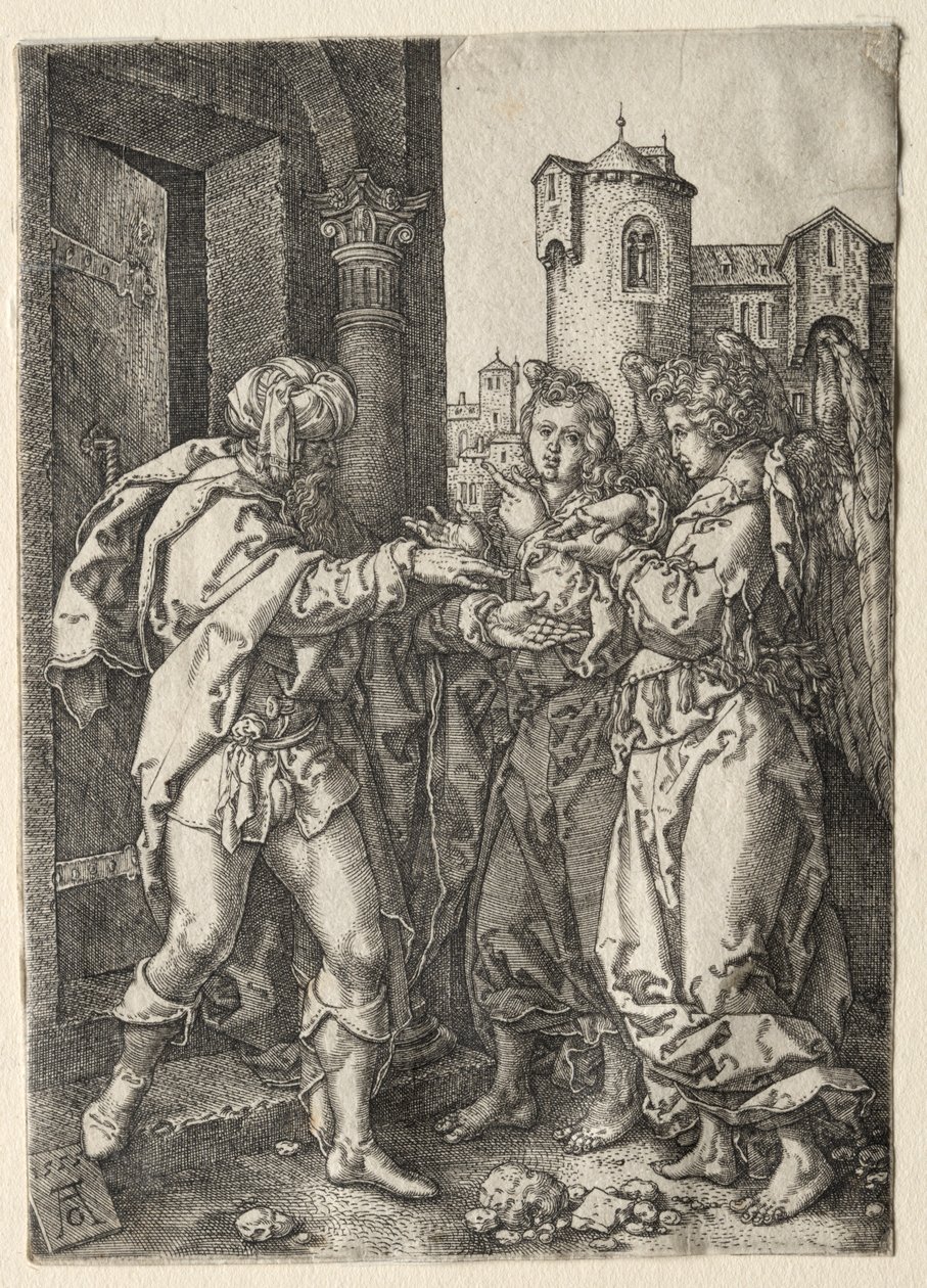 Historien om Lot, 1555. af Heinrich Aldegrever