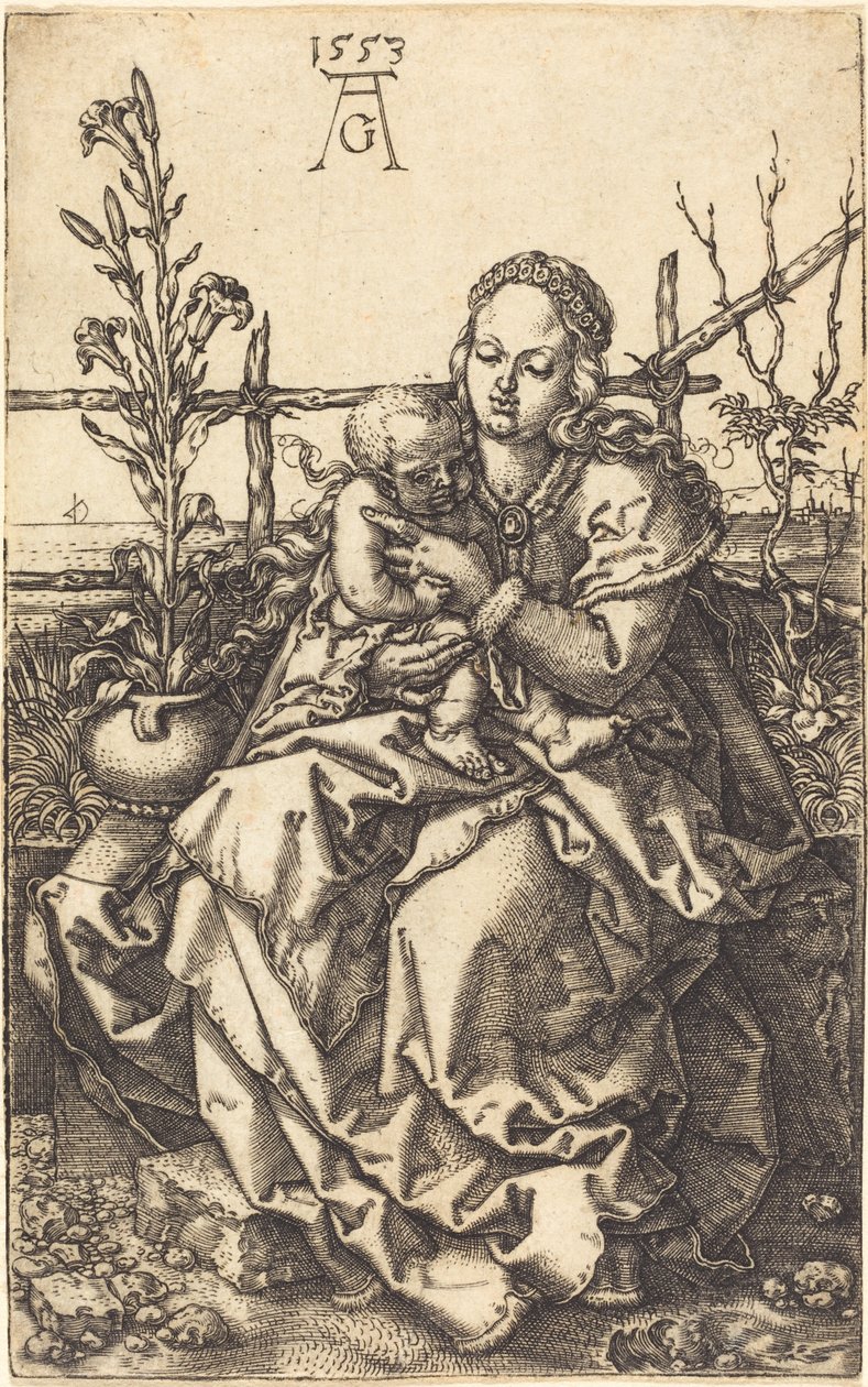Jomfruen sidder af Heinrich Aldegrever