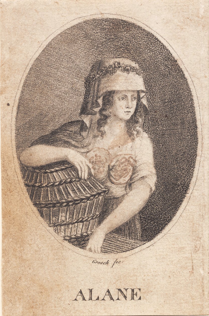 "Alane", kvinde med kurv af Heinrich Grosch
