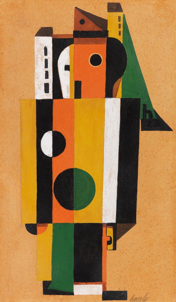 Encounter, 1925. af Heinrich Hoerle