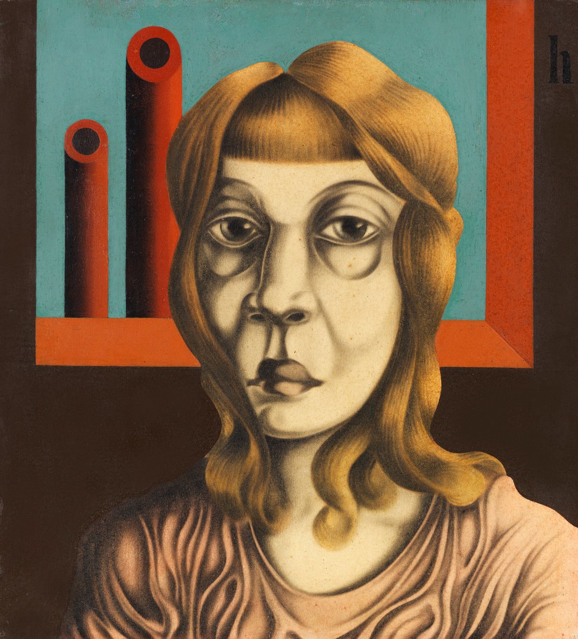 Fabriksarbejder, 1926. af Heinrich Hoerle