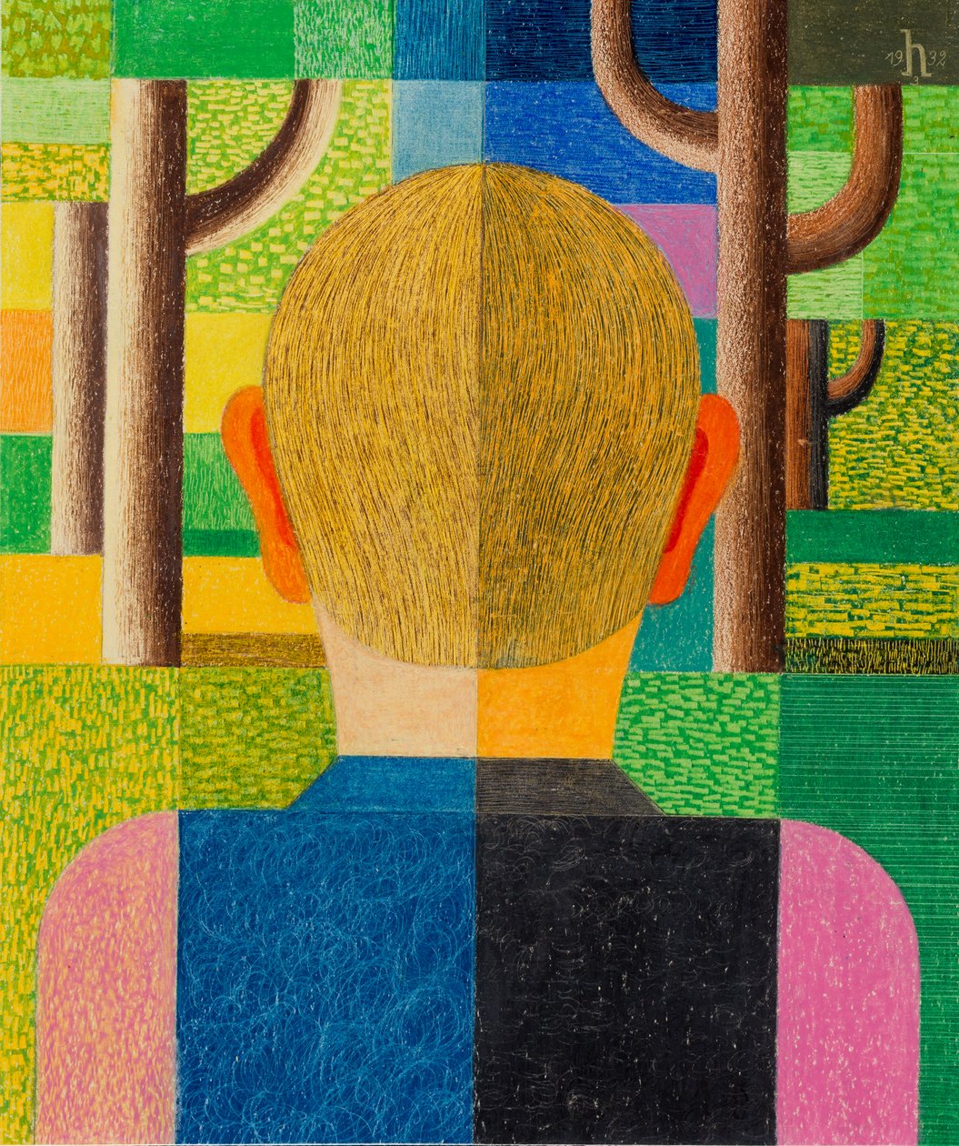 Personen foran af Heinrich Hoerle