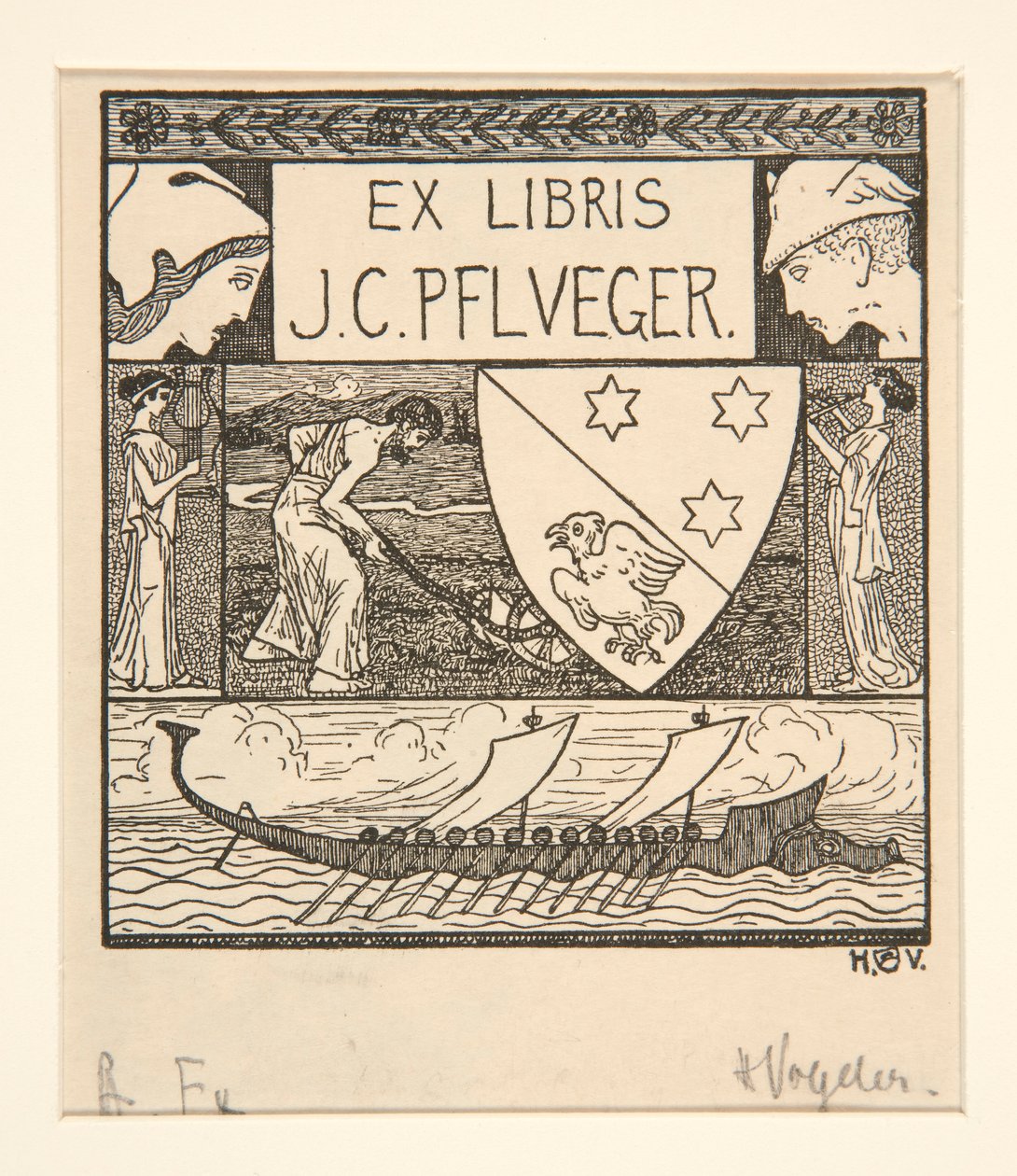 Bogskilt: J.C. Pflueger af Heinrich Vogeler